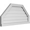 Ekena Millwork Octagonal Top Surface Mount PVC Gable Vent w/ 2"W x 2"P Brickmould Sill Frame, 36"W x 18"H GVPOT36X1803SF - alternate 2